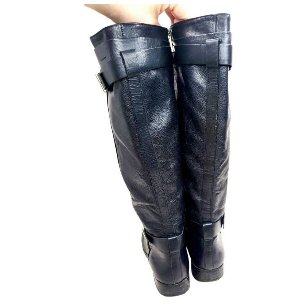 Ann taylor black leather riding boots size 7.5 Brody - Picture 3 of 12